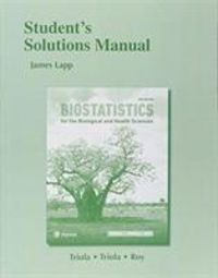Bild vom Artikel Triola, M: Student Solutions Manual for Biostatistics, Biost vom Autor Marc M. Triola