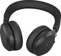 Produktbild: Jabra Evolve2 75 On Ear Headset Bluetooth&reg;, kabelgebunden Schwarz Batterieladeanzeige, Mikrofon-Stummschaltung Telefon