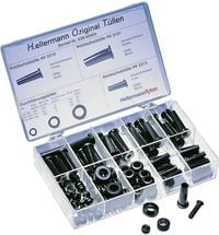 Produktbild: HellermannTyton HOTKIT Knickschutzt&uuml;llen-Set PVC 100 Teile
