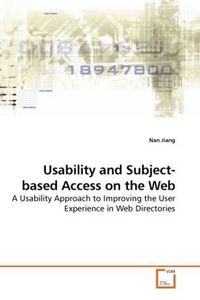 Produktbild: Jiang, N: Usability and Subject-based Access on the Web