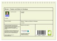 Bhutan - Frieden und Glück im Himalaya (Tischkalender 2024 DIN A5 quer), CALVENDO Monatskalender