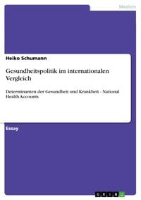 Produktbild: Gesundheitspolitik im internationalen Vergleich