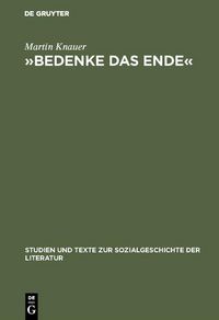 Produktbild: 'Bedenke das Ende'