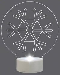 Bild vom Artikel Polarlite LBA-51-008 Acryl-Figur Schneeflocke Kaltweiß LED Transparent vom Autor 