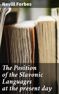Produktbild: The Position of the Slavonic Languages at the present day