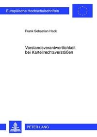 Produktbild: Vorstandsverantwortlichkeit bei Kartellrechtsverst&ouml;&szlig;en