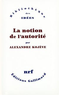 Produktbild: La notion de l'autorit&eacute;