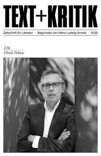 Produktbild: TEXT + KRITIK 226 - Ulrich Peltzer