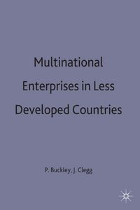 Produktbild: Multinational Enterprises in Less Developed Countries