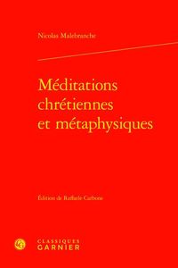 Produktbild: M&eacute;ditations chr&eacute;tiennes et m&eacute;taphysiques