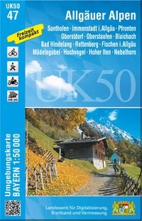 Produktbild: Allg&auml;uer Alpen 1:50 000 (UK50-47)