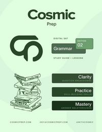 Produktbild: Cosmic Prep Digital SAT Grammar Guide Second Edition