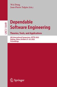 Produktbild: Dependable Software Engineering. Theories, Tools, and Applications