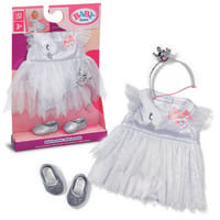 Produktbild: Zapf Creation BABY born Puppenkleidung Ballerina Outfit silber 43cm