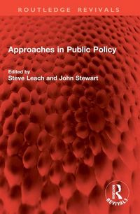 Produktbild: Approaches in Public Policy