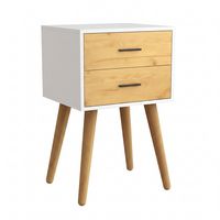 Produktbild: Nachttisch mit 2 Schublade 45x30x56 cm Singol XXL