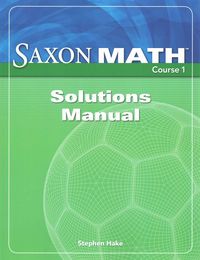 Produktbild: Saxon Math Course 1 Solutions