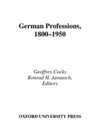 Produktbild: German Professions, 1800-1950