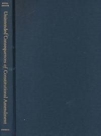 Produktbild: Unintended Consequences of Constitutional Amendment