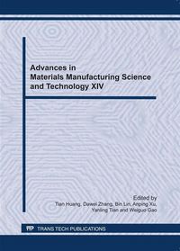Produktbild: Advances in Materials Manufacturing Science and Technology XIV