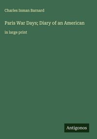 Produktbild: Paris War Days; Diary of an American