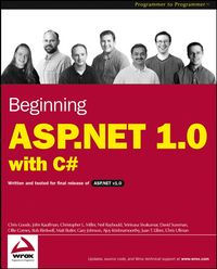 Produktbild: Beginning ASP.NET 1.0 with C#