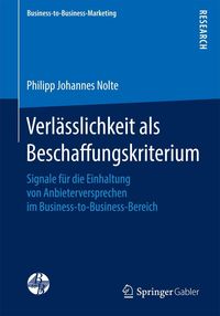 Produktbild: Verl&auml;sslichkeit als Beschaffungskriterium