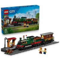 Produktbild: LEGO City 60511 Klassischer Dampfzug, Bauset mit Spielzeugzug f&uuml;r Kinder ab 7 Jahren