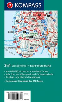 KOMPASS Wanderführer Norwegen Süd, Von Oslo bis zum Geirangerfjord, 75 Touren