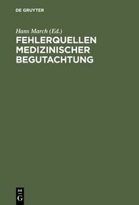 Produktbild: Fehlerquellen medizinischer Begutachtung