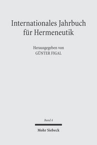 Produktbild: Internationales Jahrbuch f&uuml;r Hermeneutik
