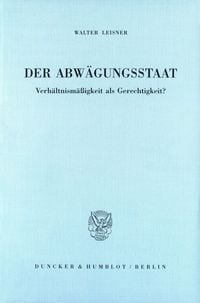 Produktbild: Der Abw&auml;gungsstaat.