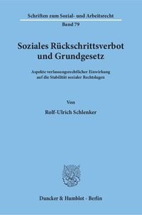 Produktbild: Soziales R&uuml;ckschrittsverbot und Grundgesetz.