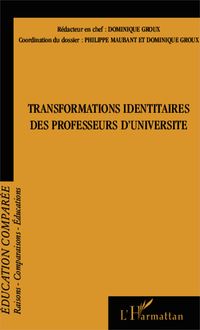 Produktbild: Transformations identitaires des professeurs d'universit&eacute;