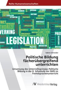 Produktbild: Politische Bildung f&auml;cher&uuml;bergreifend unterrichten