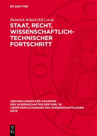 Produktbild: Staat, Recht, Wissenschaftlich-technischer Fortschritt