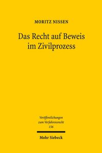 Produktbild: Das Recht auf Beweis im Zivilprozess