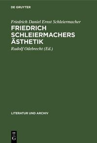 Produktbild: Friedrich Schleiermachers &Auml;sthetik