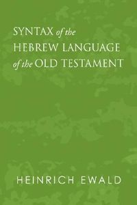 Produktbild: Syntax of the Hebrew Language of the Old Testament