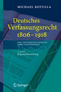 Produktbild: Deutsches Verfassungsrecht 1806 - 1918