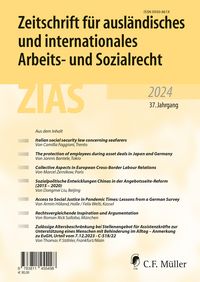 Produktbild: Zeitschrift f&uuml;r ausl&auml;ndisches und internationales Arbeits- und Sozialrecht