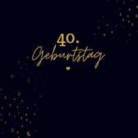 Produktbild: 40. Geburtstag- G&auml;stebuch Blanko