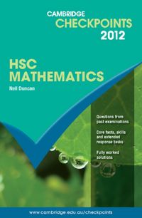 Produktbild: Duncan, N: Cambridge Checkpoints HSC Mathematics 2012