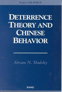 Produktbild: Deterrence Theory and Chinese Behavior