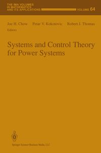 Produktbild: Systems and Control Theory For Power Systems