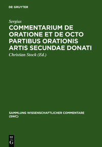 Produktbild: Commentarium de oratione et de octo partibus orationis artis secundae Donati