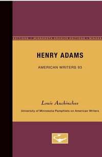 Produktbild: Henry Adams - American Writers 93