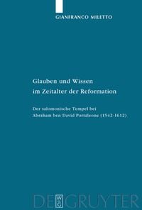 Produktbild: Glauben und Wissen im Zeitalter der Reformation