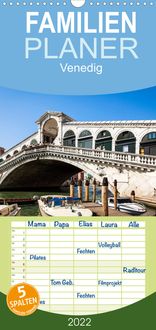 Produktbild: Familienplaner Venedig (Wandkalender 2022 , 21 cm x 45 cm, hoch)