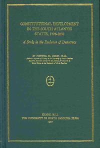 Produktbild: Constitutional Development in the South Atlantic States, 1776-1860